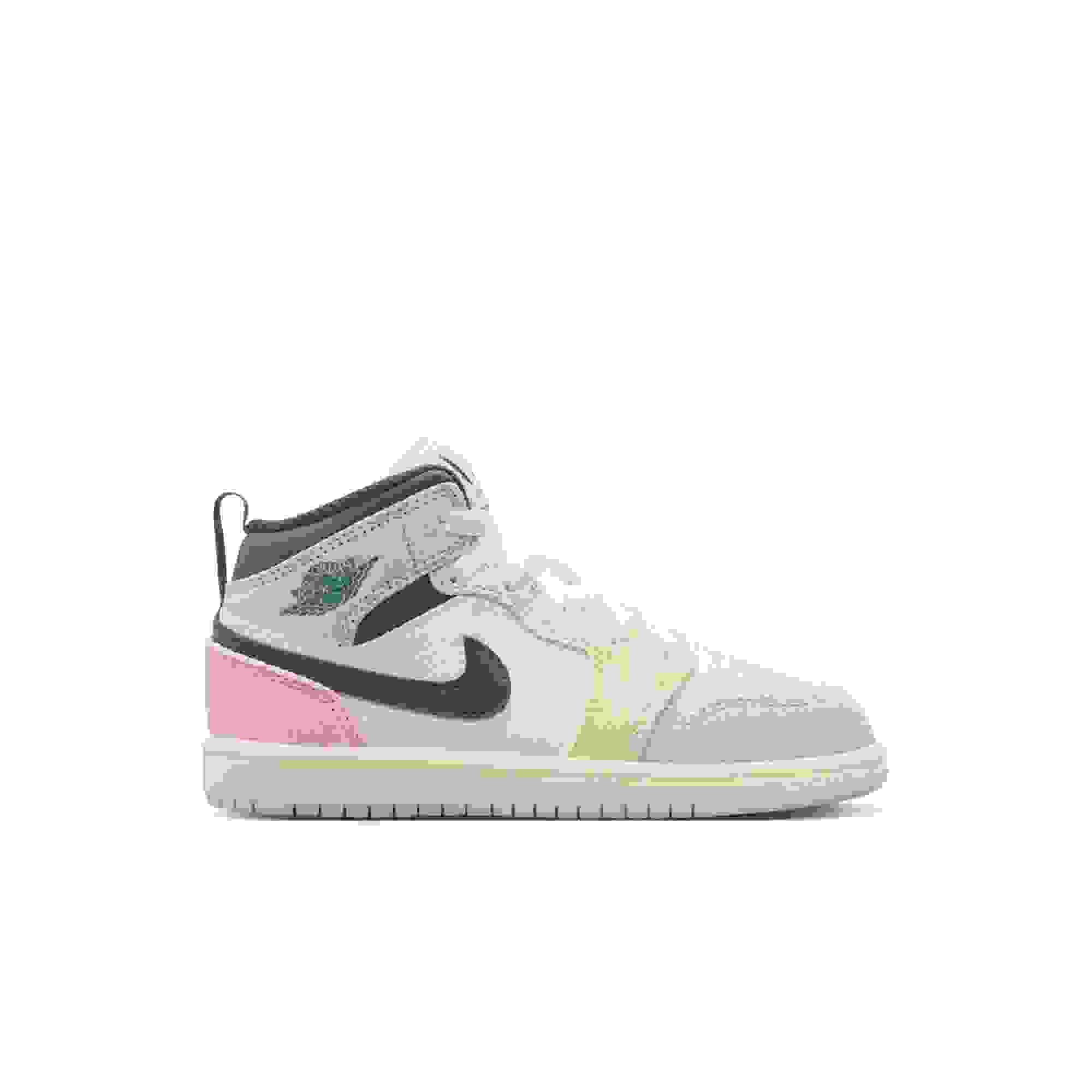 Jordan 1 Mid SE Preschool Kids' "Sail/Iced Jade/Anthracite/Jade Aura" Shoe